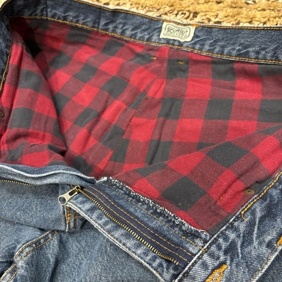 Schmidt Workwear Flannel Lined Jeans 36X34, 32 Inseam - Picture 5 of 10